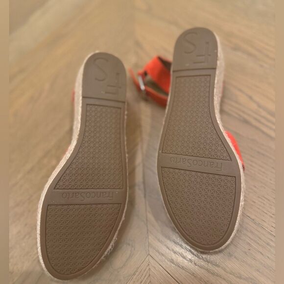 NEW Women's orange/Red Suede Espadrille Sandals game day football Clemson 9 - Picture 7 of 10